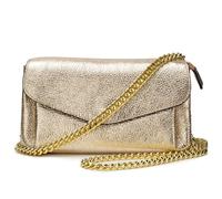 Elie Beaumont Women's Envelope Bag Gold with Gold Chain Strap Elie Beaumont Gold One Size