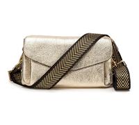 Elie Beaumont Women's Envelope Bag Gold with Gold Chevron Strap Elie Beaumont Gold One Size