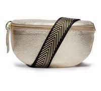 Elie Beaumont Women's Sling Bag Gold with Gold Chevron Strap Elie Beaumont Gold One Size