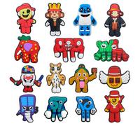Elie&Eason Brainrot Shoe Charms 16 PCS, Rblox Merch Charms, DIY Decorations