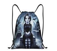 Elie&Eason Wednesday Bag, Wednesday Drawstring Bag, PE Bags Drawstring Multi-Use for Swim, Gym, Sports & Travel 32cm*38cm