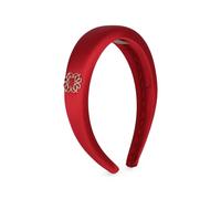 ELIE SAAB JUNIOR logo-plaque padded hair band - Red OS