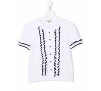 ELIE SAAB JUNIOR TEEN ruffled short-sleeved shirt - White 10 yrs