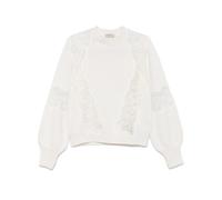 Elie Saab lace-inserts sweater - Neutrals S-M-L