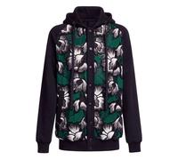 Elie Saab long-sleeve macramé hoodie - Black 38-40-42