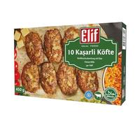 Elif Kasarli 450g | 10 Cheese Kofte Metaballs | Netherland Frozen Halal Foods | Halal Dishes on The Table with Ease | Stone Oven Baked Ready Meals (Cheese Kofte 450g, 1 Pack)