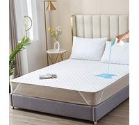 Elif Queen Size Mattress Protector, Waterproof, Quilted Cover Pad with Elastic Band Straps for Kids, Soft&Comfortable, Breathable, Vinyl Free (Queen)