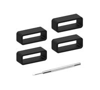 Elifel Rubber Watch Strap 4packs Loop Sillicon Watch Band Smartwatch Smartwatch Keeper Replacement Holder Ring 14mm