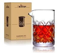 Eligara Cocktail Mixing Glass - [18 OZ] Crystal Cocktail Stirring Glasses, Thick Weighted Bottom - Bar Bartenders Tools Mixing Glass for Craft Bars & Professional Bartenders