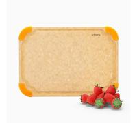 Elihome Premium Series Color Code Wood Fiber Dishwasher Safe Cutting board for Kitchen, Made in USA, Food Icon, Eco-Friendly, Juice Grooves, Non-Porous, Non-slip Feet, SMALL 10 x 7