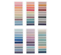 ELII 1200pcs Morandi Sticky Note Tabs, Writable & Repositionable Book Flags, Page Markers