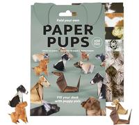 EliiSkinn Paper Pups Origami Kit, 50 Sheets DIY Craft for Adults & Kids, Fold Cute Dog Figures for Desk Decoration, Fun Gift for Animal Lovers, 1PCS
