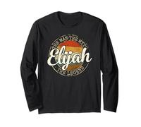 Elijah The Man The Myth The Legend Vintage Personalized Name Long Sleeve T-Shirt