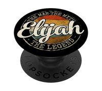 Elijah The Man The Myth The Legend Vintage Personalized Name PopSockets Adhesive PopGrip