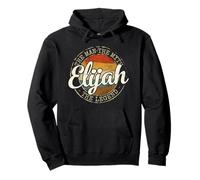 Elijah The Man The Myth The Legend Vintage Personalized Name Pullover Hoodie