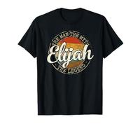 Elijah The Man The Myth The Legend Vintage Personalized Name T-Shirt
