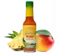 Elijah's Xtreme Pineapple-Mango Habanero Hot Sauce, Gourmet Hot Sauce Fresh Fruit for Vibrant Flavour and Roasted Yellow Habanero Peppers for Heat
