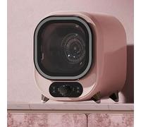 ELIKBH Condenser Dryer, Small Portable Condenser Dryer, 5 Drying Modes, 0.8kg Load, Mini Portable Electric Clothes Dryer, for Tabletop Wall Mounted Use(Pink)