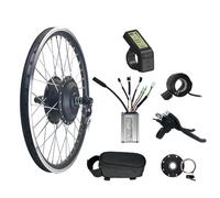ELIKBH Electric Bike Wheel Conversion Kit 48V 350W Front Wheel Motor Kit Brushless Gear Motor Mountain Bike Kit KT- Controller 130X Throttle KT-BZ-4(8) Assist PAS DIY Electric Bike Conversion