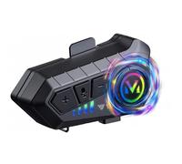 ELIKIDSTO Motorcycle Helmet Bluetooth Headset Speakers with HiFi Sound,Noise Cancellation,1000mAh Battery,25 Hours Use,Boom Mircrophone,Easy to Install Use with Golves,IPX6 Waterproof,Voice Assistant