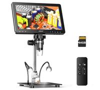 Elikliv EDM9 Max HDMI Digital Microscope 10.1 Inch 1500X, 20MP Coin Error Coin Microscope with IPS Display, Soldering Microscope for Adults, 10 LED Lights, 64GB