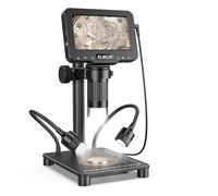 Elikliv Microscope with Weighing Scale, Digital Magnifier for Error Coins, Jewelry Magnifying Glass with Lights, 4.3" LCD Screen 12MP Camera 1080P Video USB PC View for Adults Collectors Supplies