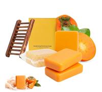 Eliks Persimmon Soap,Japanes Body Odor Bar Soap,Men Women Gentle Shower，2pc | Japanese Persimmon Green Tea Deodorizing Soap Cleans Old People Smell & Body Odor,Sulfate Free For Fresh Sensitive Skin Daily