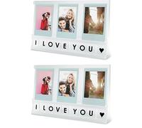 Elil Instax Frame for Fujifilm Instax Mini Film Accessories (Set of 2), Acrylic instax Mini Frame for instax Wide fujifilm instax evo instax Mini 7 Film instax Mini 40 Film instax Wide 300