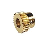 ELILANEY 0.5 Module Copper Worm Gear 3mm 4mm 5mm 6mm 8mm Bore 0.5M Turbine Worm Pinion 5mm Teeth Thick Turbine Gear turbine reducer(20T 5mm BORE)