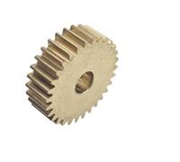 ELILANEY 0.6 Module 40 Teeth Flat Spur Gear 5mm Thickness Straight Teeth Motor Pinion 0.6M 40T Copper Cylindrical Gear mechanical(3MM bore)
