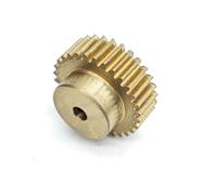 ELILANEY 0.6 Module 70 Teeth Copper Cylindrical Gear 5mm Thick Straight Teeth Transmission Pinion 0.6M 70T Spur Gear with Step mechanical(6mm bore)