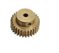 ELILANEY 0.6 Module 86 Teeth Cylindrical Gear Pinion 52.8mm OD 5mm Teeth Thickness 0.6M 86T Brass Spur Gear with Step mechanical(12.7mm bore)