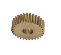 ELILANEY 0.6M 50T Brass Cylindrical Gear 31.2x5mm Straight Teeth Flat Pinion 5mm Thick 0.6 Module 40 Teeth Spur Gear mechanical(9mm bore)