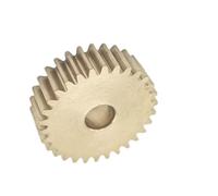 ELILANEY 0.6M Brass Spur Gear 0.6 Module 108 Teeth 5mm Thickness Straight Teeth Flat Pinion 108T Cylindrical Spur Gear mechanical(20mm bore)