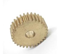 ELILANEY 0.6M Module 32 Teeth Copper Spur Gear 20.4mm Diameter 5mm Thickness 0.6M 32T Flat Motor Pinion for Precision Transmission mechanical(10mm bore)