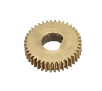 ELILANEY 0.7M 28T Straight Teeth Copper Gear 21x5mm Mechanical Cylindrical Gear D Hole 28 Teeth 0.7 Module Flat Pinion mechanical(5x4.5mm D bore)