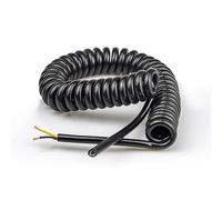 ELILANEY 1 Meter Stretchable Wire Cable 2 core Telescopic Extension Cord Spring Spiral Design stretch flexible(24AWG)