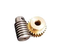 ELILANEY 1 Module 1:16 Self Locking Worm Gear Set 1M 30T 5mm Bore Turbine Gear Reduction Worm Pinion for Steering Mechanism turbine reducer(18mm OD 7MM BORE ROD)