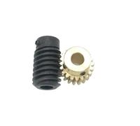 ELILANEY 1 Module 20 Teeth Worm Gear 1:10 1:20 Ratio Worm Reducer Right Angle Reversing Gearbox Transmission Gear Self Locking turbine reducer(1:20 6mm bore)