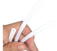 ELILANEY 10 Meter Red White Blue Black PTFE Tube Pipe for 1.75mm 3mm Filament hot end Extruder Throat 3D Printer Part Convey Bendable(White,3x4mm)