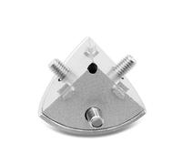 ELILANEY 10pcs 3030R 3D Corner Bracket Arc Fitting 3 Way Corner Cover for 3030 European Standard Aluminum Extrusion Profile Support Fixing
