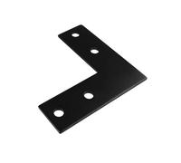 ELILANEY 10pcs Connection Plates for Aluminum Profile Black L Shaped Right Angles Corner Bracket External Joint Reinforcement Support Fixing(4040L)