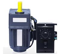 ELILANEY 15W 70x70mm Frame Induction Reversible Motor 220V AC Single Phase Adjustment Speed Gear Motor Variable Speed Motor Governor torque reduction(166rpm)