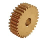 ELILANEY 1pc 0.5M 120T Straight Teeth Flat Pinion 61mm Diameter 5mm Thickness Brass Spur Gear 0.5 Module 120 Teeth Cylindrical Gear mechanical(6mm Inner hole)