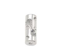 ELILANEY 1pc Boat Car Shaft Coupler 2mm to 10mm Inner Hole Motor Connector Metal Universal Joint Coupling shaft adjustable(4X2.3mm)