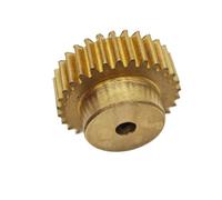 ELILANEY 1pc Copper Cylindrical Gear with Step 0.5 Module 29 Teeth Spur Gear 15.5mm Diameter 0.5M 29T Straight Teeth Pinion mechanical(3MM BORE)