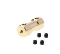 ELILANEY 1pc Copper Shaft Coupling 2mm 2.3mm 3mm 3.17mm 4mm 5mm inner Hole Motor Shaft Coupler Connectors Sleeve Adapter shaft adjustable(2mm x 3MM)