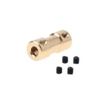 ELILANEY 1pc Copper Shaft Coupling 2mm 2.3mm 3mm 3.17mm 4mm 5mm Shaft Motor Connectors Coupler Sleeve Adapter Coupler shaft adjustable(2.3mm x 4MM)