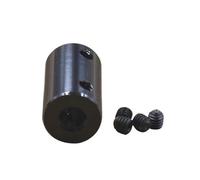 ELILANEY 1pc D14 L25 Aluminum Alloy Stepper Motor Coupling Black Flexible Shaft Coupler 3D Printers Screw Parts shaft adjustable(8mm to 8mm)