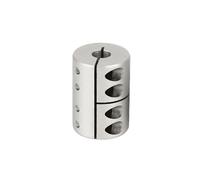 ELILANEY 1pc D25L35 Screw Coupler Coupling 8x10mm 6x8mm 5x8mm Motor Connector 3D Printer Motor Shaft Coupling shaft adjustable(9.525X9.525mm)